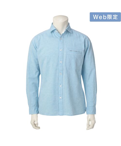 ＊＊ILFARO / イルファーロ その他トップス | 【WEB限定】2WAYデタッチャブルカラーシャツ（ブルー4）