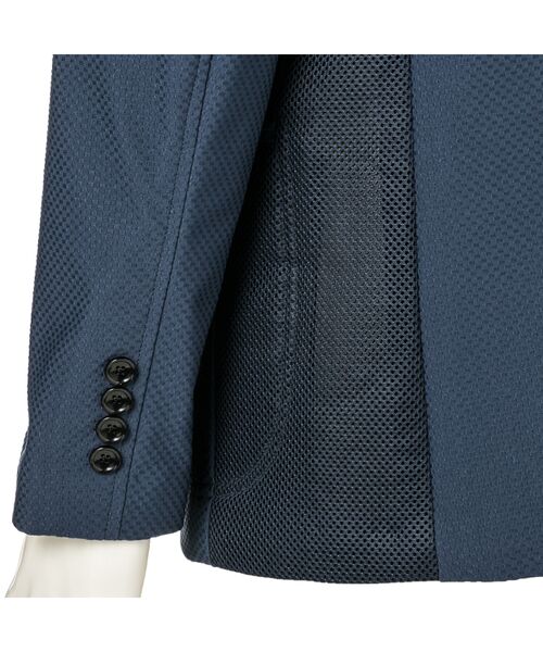 ＊＊ILFARO / イルファーロ その他アウター | 【LINEA PORTO】経編メッシュ切り替えストレッチジャケット | 詳細3