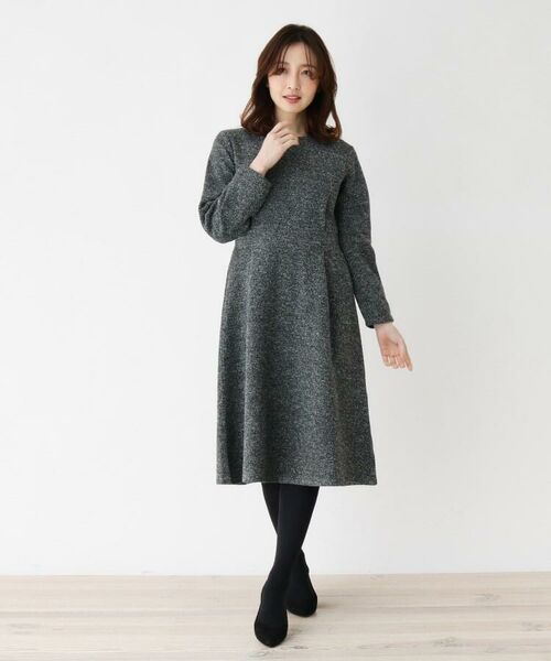 42 Ll Web限定サイズ ブークレタックバックパール調ワンピース ミニ丈 ひざ丈ワンピース Index インデックス ファッション通販 タカシマヤファッションスクエア