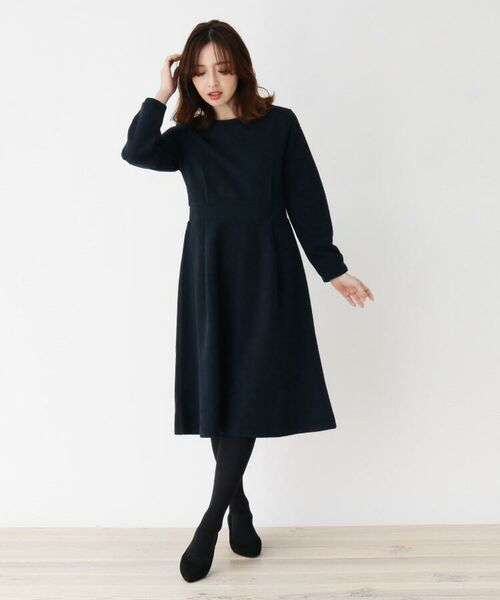 42 Ll Web限定サイズ ブークレタックバックパール調ワンピース ミニ丈 ひざ丈ワンピース Index インデックス ファッション通販 タカシマヤファッションスクエア