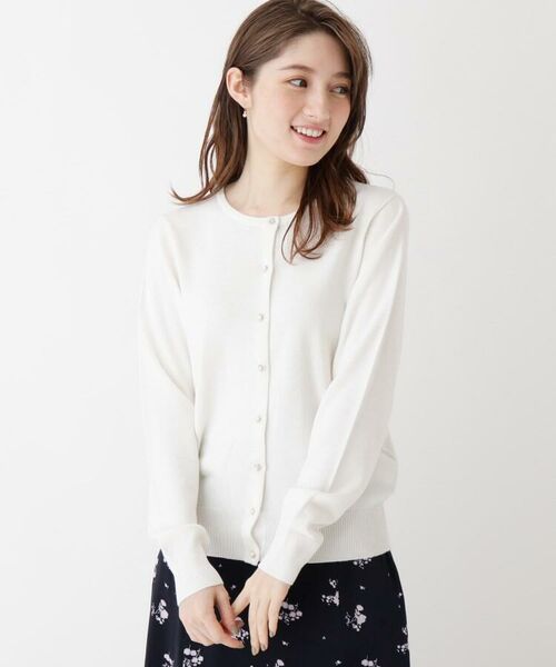 セール I丸首ビジューボタンカーディガン Web限定アイテム カーディガン ボレロ Index インデックス ファッション通販 タカシマヤファッションスクエア