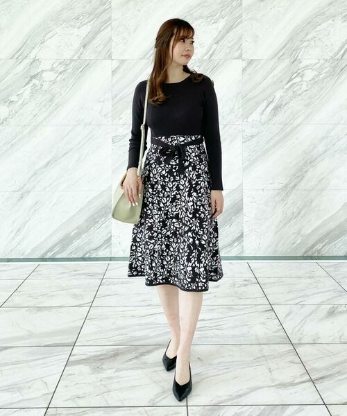 ボタニカルパターンジャカードニットワンピース Web限定カラー サイズ ロング マキシ丈ワンピース Index インデックス ファッション通販 タカシマヤファッションスクエア