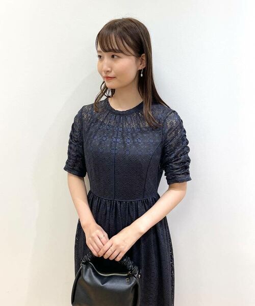 セール】 ギャザーフレアレースワンピース【WEB限定サイズ】 （ロング・マキシ丈ワンピース）｜index インデックス ファッション通販  タカシマヤファッションスクエア