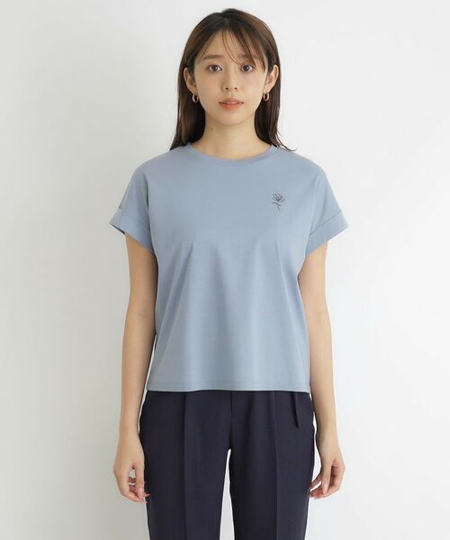 index / インデックス Tシャツ | 《5color》UV ワンポイント刺繍デザインTシャツ【接触冷感/洗濯機洗い可】 | 詳細21