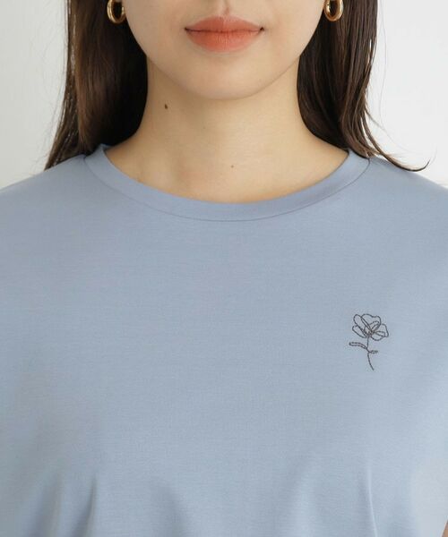 index / インデックス Tシャツ | 《5color》UV ワンポイント刺繍デザインTシャツ【接触冷感/洗濯機洗い可】 | 詳細24
