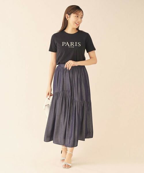 index / インデックス Tシャツ | PARISパール調デザインTシャツ【洗濯機洗い可】 | 詳細10