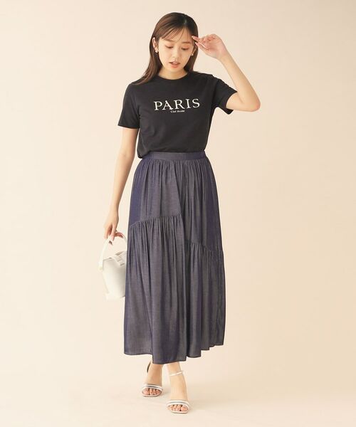 index / インデックス Tシャツ | PARISパール調デザインTシャツ【洗濯機洗い可】 | 詳細11