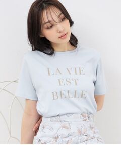 UV シルケットスムースロゴTシャツ【接触冷感/洗濯機洗い可】