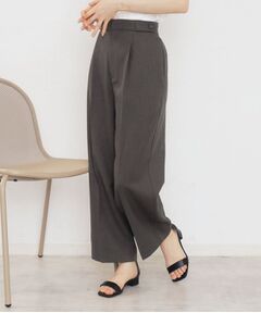 index / インデックス パンツ | ≪5color≫ストレッチワイドパンツ【吸水速乾/防シワ/コラーゲン配合/洗濯機洗い可】