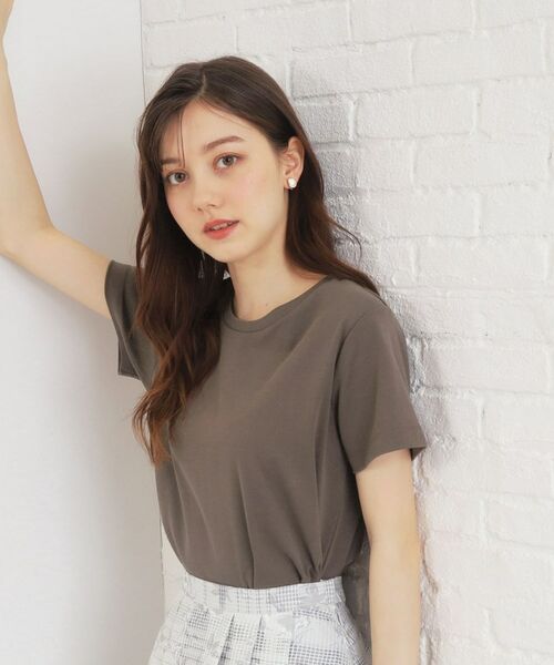 index / インデックス Tシャツ | ≪8color/S-LLsize≫透け感軽減バックシャンTシャツ【UVケア/接触冷感/洗濯機洗い可】 | 詳細1