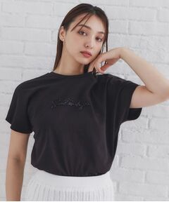 UV ビーズロゴデザインTシャツ【接触冷感/手洗い可】