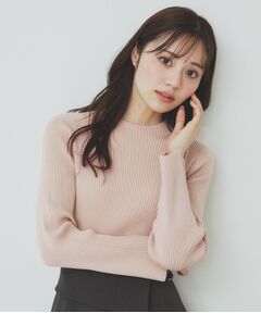 index / インデックス ニット・セーター | スカーフ付きハイネックリブニット【洗濯機洗い可】