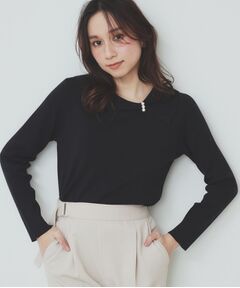 index / インデックス ニット・セーター | アシメリボンカラーニット【洗濯機洗い可】