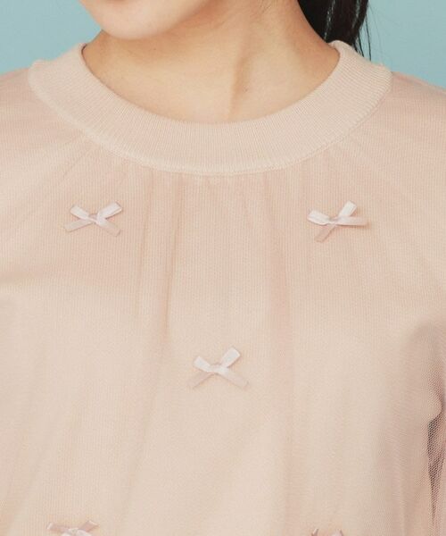 index / インデックス カットソー | チュールレイヤードリボントップス【洗濯機洗い可】 | 詳細16