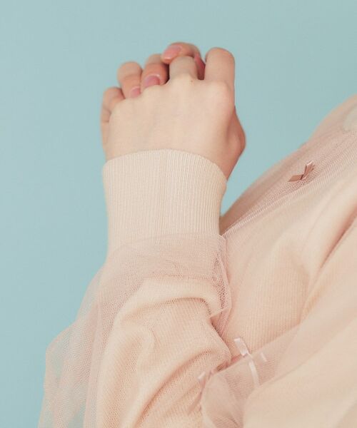 index / インデックス カットソー | チュールレイヤードリボントップス【洗濯機洗い可】 | 詳細18