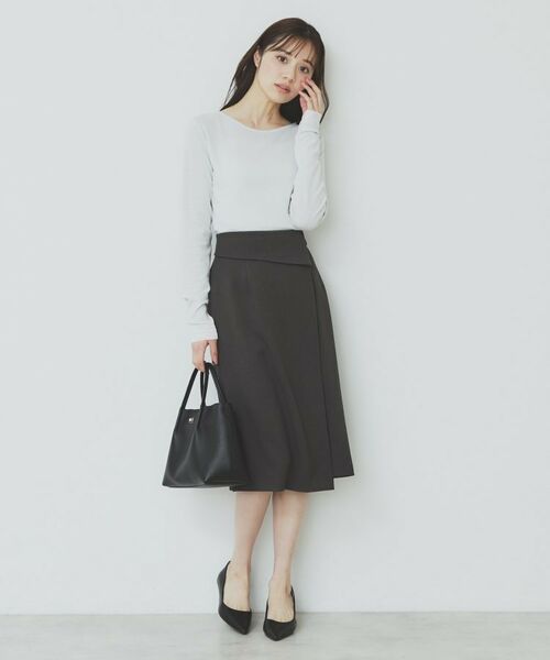 index / インデックス カットソー | ラメシアーチュールトップス【洗濯機洗い可】 | 詳細2