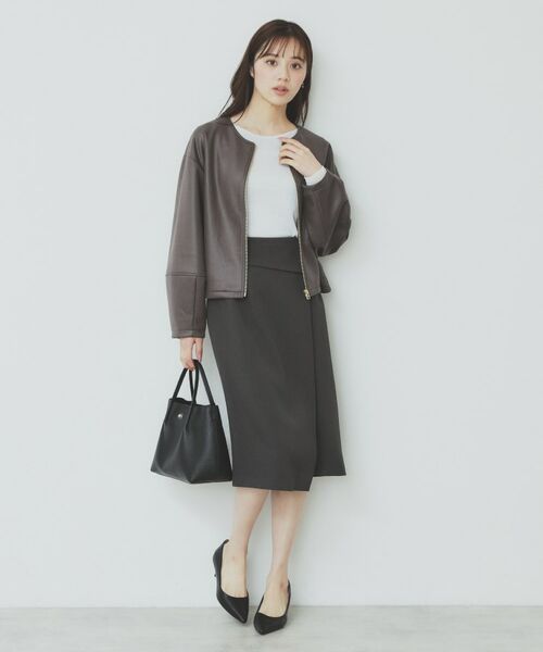 index / インデックス カットソー | ラメシアーチュールトップス【洗濯機洗い可】 | 詳細3