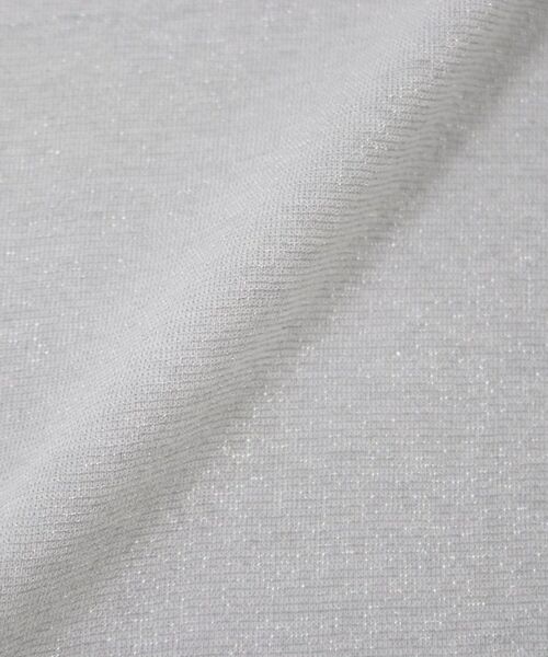 index / インデックス カットソー | ラメシアーチュールトップス【洗濯機洗い可】 | 詳細4