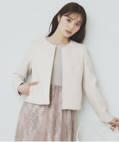BALMAIN ベージュ レザージャケット 11号 中古・古着通販】BALMAIN (バルマン) レザージャケット ベージュ
