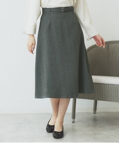 index / インデックス スカート | ツイードヘリンボーンフレアスカート【洗濯機洗い可/イージーアイロン】