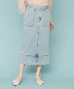 index / インデックス ロング・マキシ丈スカート | デニムタイトスカート【洗濯機洗い可】