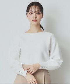 index / インデックス ニット・セーター | 《6color》ガーターボートネックニット【UV/洗濯機洗い可】