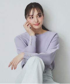 index / インデックス ニット・セーター | 《6color》ガーターボートネックニット【UV/洗濯機洗い可】