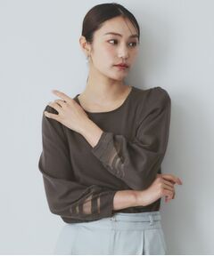 index / インデックス ニット・セーター | シアーラインパフスリーブニット【UV/洗濯機洗い可】