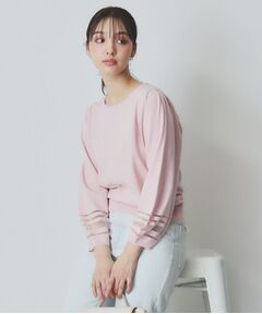 index / インデックス ニット・セーター | シアーラインパフスリーブニット【UV/洗濯機洗い可】