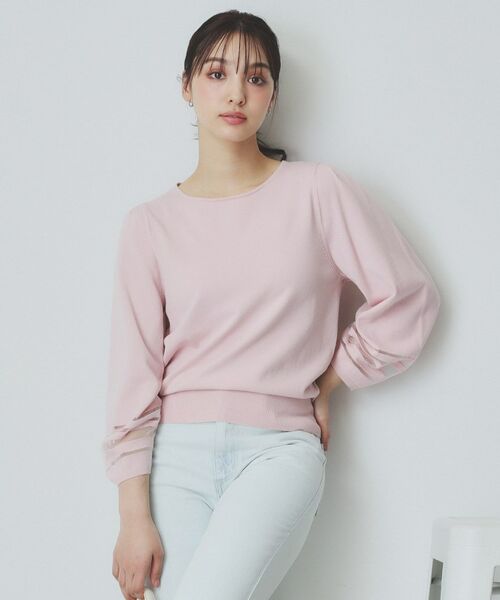 index / インデックス ニット・セーター | シアーラインパフスリーブニット【UV/洗濯機洗い可】 | 詳細13