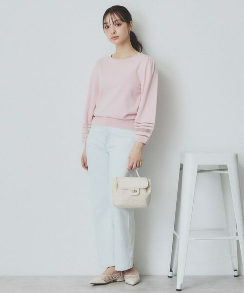 index / インデックス ニット・セーター | シアーラインパフスリーブニット【UV/洗濯機洗い可】 | 詳細14