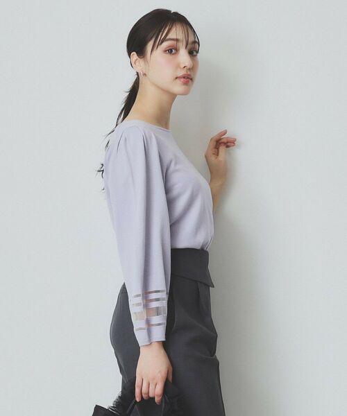 index / インデックス ニット・セーター | シアーラインパフスリーブニット【UV/洗濯機洗い可】 | 詳細17