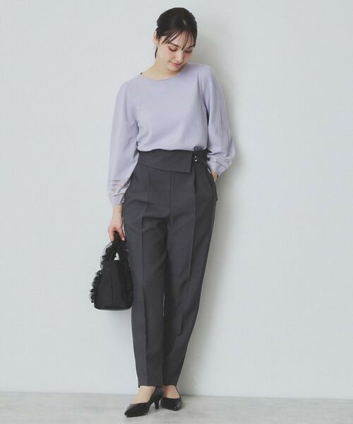 index / インデックス ニット・セーター | シアーラインパフスリーブニット【UV/洗濯機洗い可】 | 詳細18