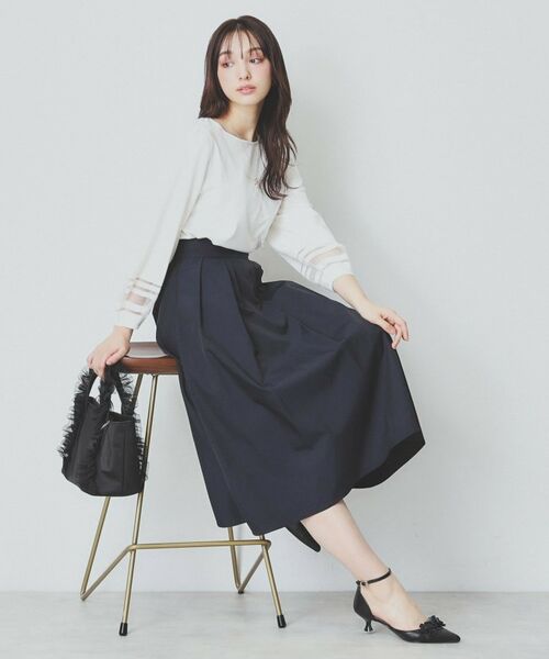 index / インデックス ニット・セーター | シアーラインパフスリーブニット【UV/洗濯機洗い可】 | 詳細2