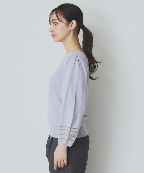 index / インデックス ニット・セーター | シアーラインパフスリーブニット【UV/洗濯機洗い可】 | 詳細22