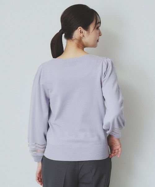 index / インデックス ニット・セーター | シアーラインパフスリーブニット【UV/洗濯機洗い可】 | 詳細23