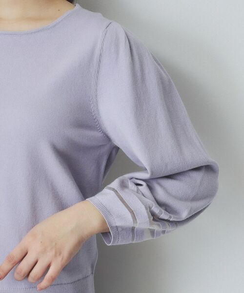 index / インデックス ニット・セーター | シアーラインパフスリーブニット【UV/洗濯機洗い可】 | 詳細25