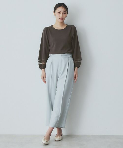 index / インデックス ニット・セーター | シアーラインパフスリーブニット【UV/洗濯機洗い可】 | 詳細6