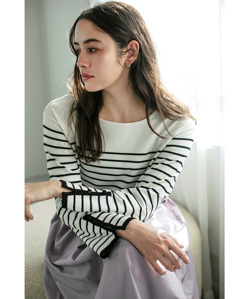 index / インデックス ニット・セーター | 袖スリットスリーブニット【洗濯機洗い可】 | 詳細1