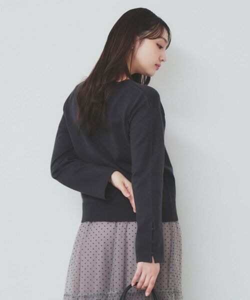 index / インデックス ニット・セーター | 袖スリットスリーブニット【洗濯機洗い可】 | 詳細3