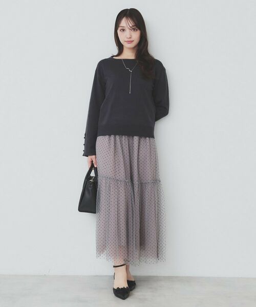 index / インデックス ニット・セーター | 袖スリットスリーブニット【洗濯機洗い可】 | 詳細6