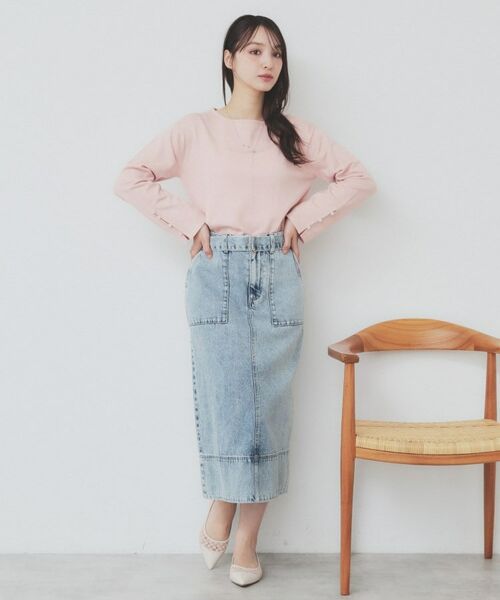 index / インデックス ニット・セーター | 袖スリットスリーブニット【洗濯機洗い可】 | 詳細9