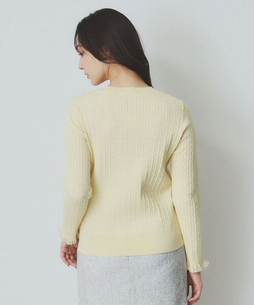 index / インデックス ニット・セーター | ゴールドモチーフ付きケーブルニット【洗濯機洗い可】 | 詳細15