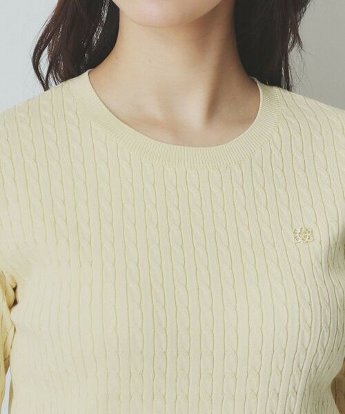 index / インデックス ニット・セーター | ゴールドモチーフ付きケーブルニット【洗濯機洗い可】 | 詳細16
