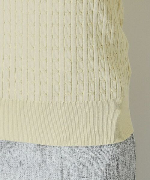 index / インデックス ニット・セーター | ゴールドモチーフ付きケーブルニット【洗濯機洗い可】 | 詳細18