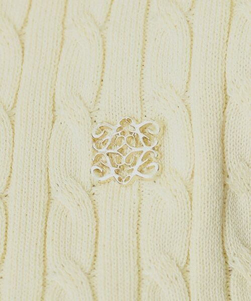 index / インデックス ニット・セーター | ゴールドモチーフ付きケーブルニット【洗濯機洗い可】 | 詳細19