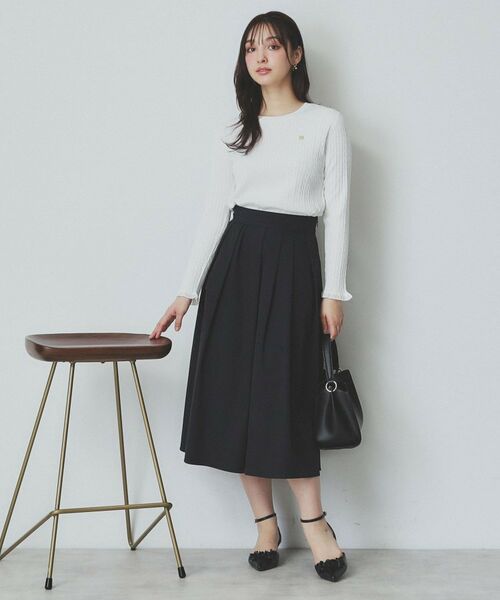 index / インデックス ニット・セーター | ゴールドモチーフ付きケーブルニット【洗濯機洗い可】 | 詳細2