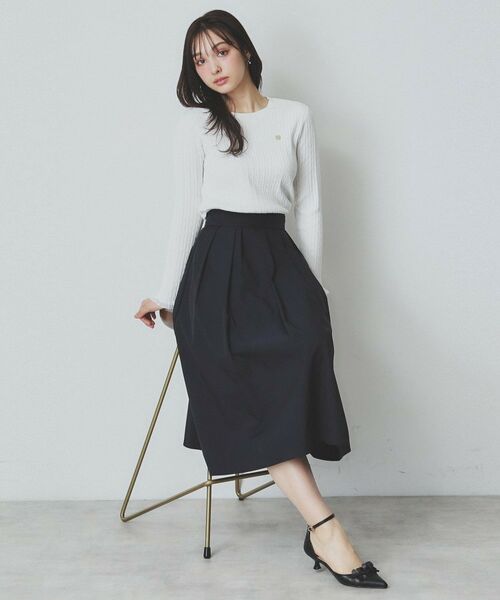 index / インデックス ニット・セーター | ゴールドモチーフ付きケーブルニット【洗濯機洗い可】 | 詳細3