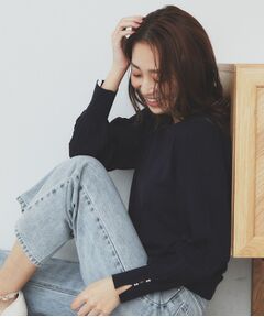 index / インデックス ニット・セーター | プリーツスリーブボートネックニット【洗濯機洗い可】