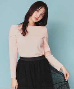 index / インデックス ニット・セーター | 《美人百花掲載》オフショルダーリブニット【洗濯機洗い可/抗ピル】